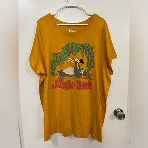 Disney Jungle Book Graphic Tee in Mustard Yellow, size 4X